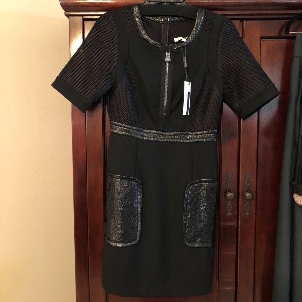 Designer black dress